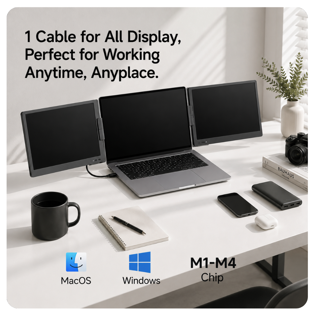 Orbit Tri-screen 14" Laptop Screen Extender